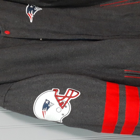 New England Patriots Varsity Reversible Wool Jacket - Picture 6 of 13